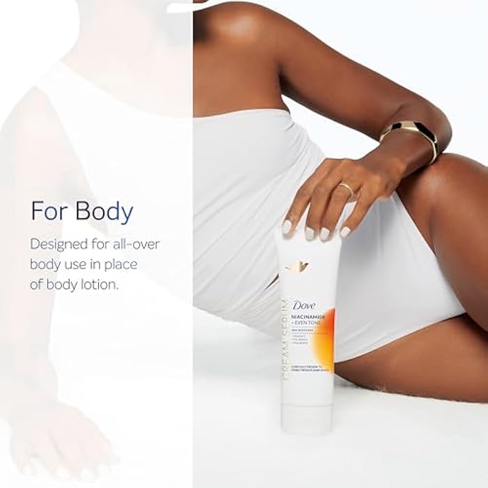 Dove Body Cream Serum Niacinamide + Even Tone for Dark Spots and Uneven Tone with Vitamin C, Pro-Retinol and Shea Butter Lotion, 8 oz - Image 3